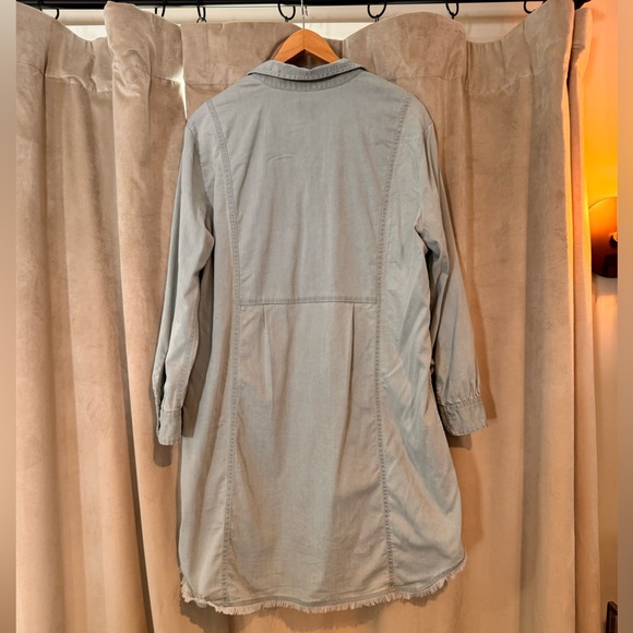 NIC+ZOE Denim Day Shirtdress | Size L | Pale Denim - Picture 5 of 5